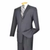 Regular Fit Suit 2 Button 2 Piece In Gray