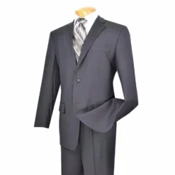 (38R) Regular Fit Suit 2 Button 2 Piece In Gray