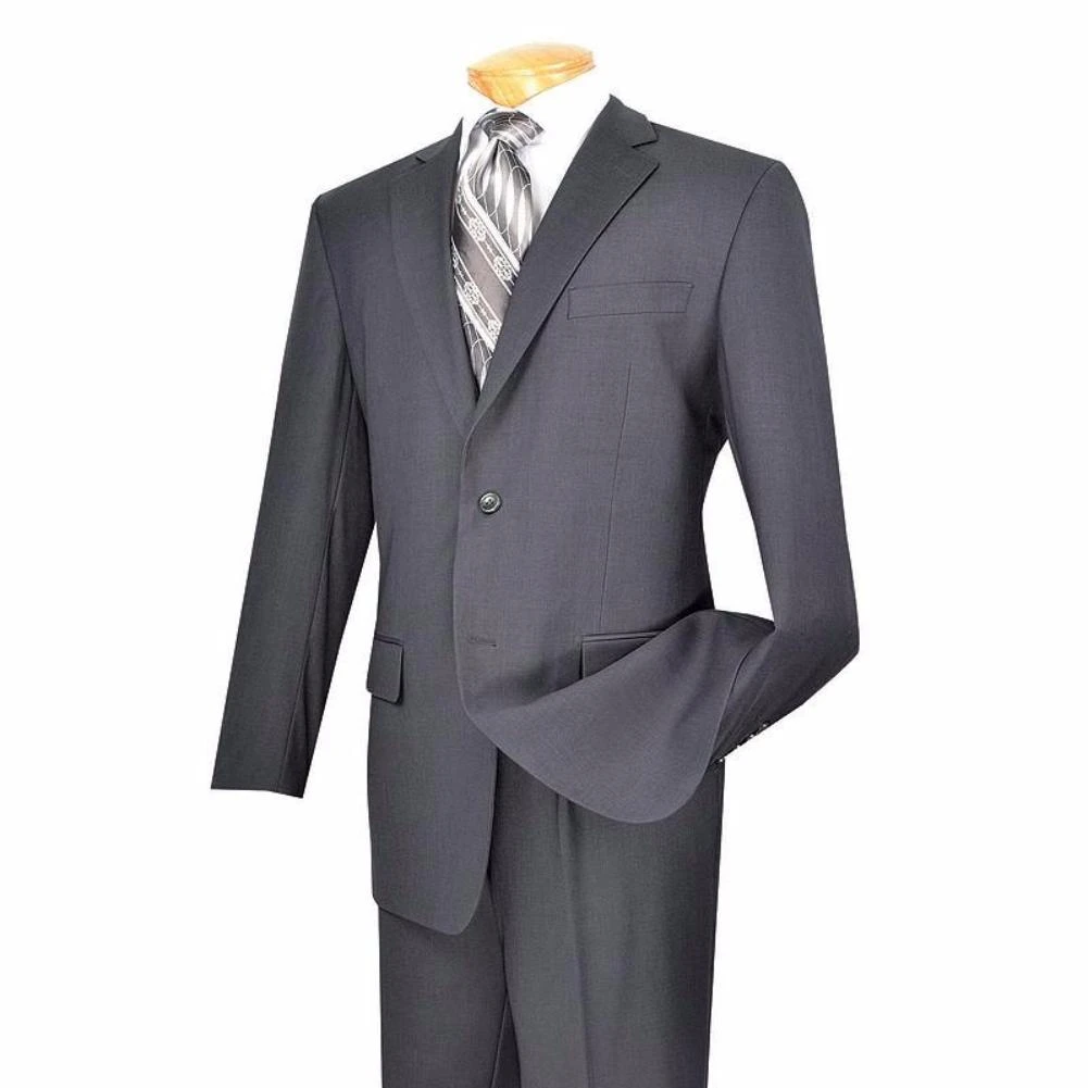 (38R) Regular Fit Suit 2 Button 2 Piece In Gray 1 (38R) Regular Fit Suit 2 Button 2 Piece In Gray