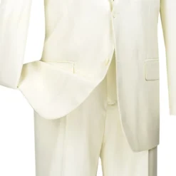 Regular Fit Suit 2 Button 2 Piece In Ivory 5 Regular Fit Suit 2 Button 2 Piece In Ivory -Gentri Store 01 VIN 2TR IVORY 15 4