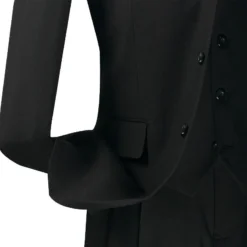 (36S) Avalon Collection - Regular Fit Men's Suit 3 Button 3 Piece Black -Gentri Store 01 VIN 3TR 3 BLACK 15 4