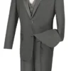 Santorini Collection - Regular Fit Gray Tuxedo 4 Piece With Vest Bow Tie