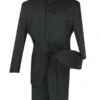 Men's Regular Fit Tuxedo 2 Piece 8 Buttons In Black