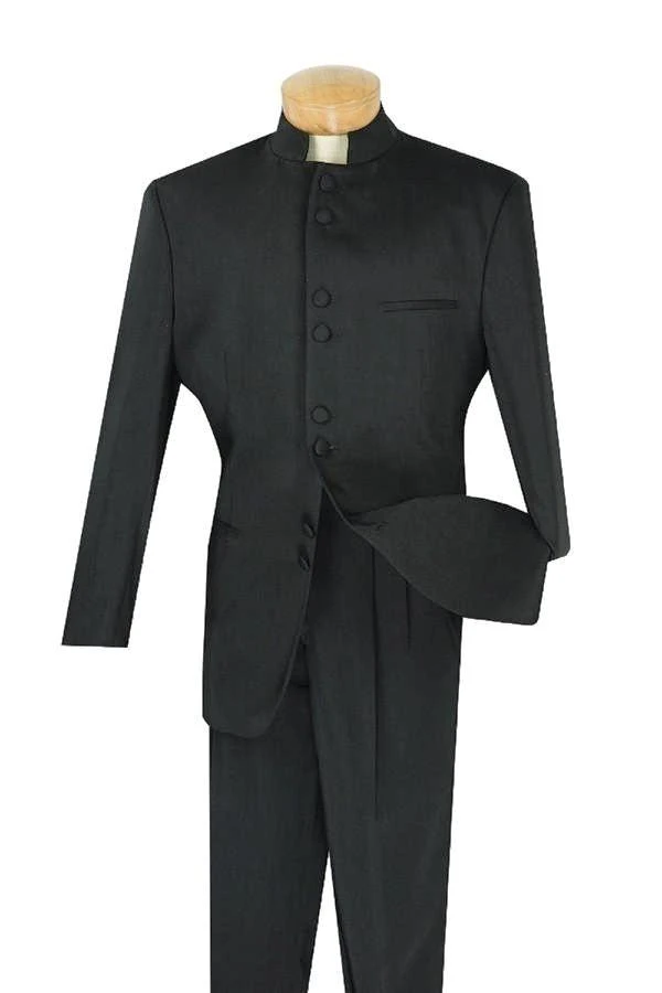 Men's Regular Fit Tuxedo 2 Piece 8 Buttons In Black 1 Men's Regular Fit Tuxedo 2 Piece 8 Buttons In Black