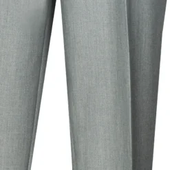 Men's Dress Pants Flat Front Design In Gray -Gentri Store 01 VIN FF RS GRAY 15 4