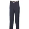 Men's Dress Pants Flat Front Design In Navy
