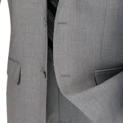 Slim Fit Men's Suit 2 Piece 2 Button In Gray 5 Slim Fit Men's Suit 2 Piece 2 Button In Gray -Gentri Store 01 VIN SC900 12 GRAY 15 4