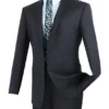Slim Fit Men's Suit 2 Piece 2 Button In Navy