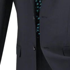 Slim Fit Men's Suit 2 Piece 2 Button In Navy 6 Slim Fit Men's Suit 2 Piece 2 Button In Navy -Gentri Store 01 VIN SC900 12 NAVY 15 4