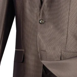 Slim Fit Men's Suit With Vest 3 Piece 2 Buttons In Mocha -Gentri Store 01 VIN SV2R 2 MOCHA 15 4