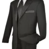 Royale Collection - Regular Fit 2 Piece Tuxedo In Black