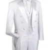 Men's Tuxedo Regular Fit Collection With Tails 3 Piece In White
