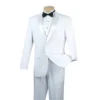 Excalibur Collection - Slim Fit Tuxedo 2 Piece 2 Button Design In White