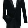 Men's Slim Fit Velvet Tuxedo 2 Piece In Black