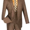 Renaissance Collection - Regular Fit 3 Piece Suit Chestnut