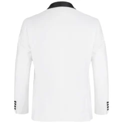 Off White 2 Piece Tuxedo Shawl Lapel Slim Fit 9 Off White 2 Piece Tuxedo Shawl Lapel Slim Fit -Gentri Store 02s
