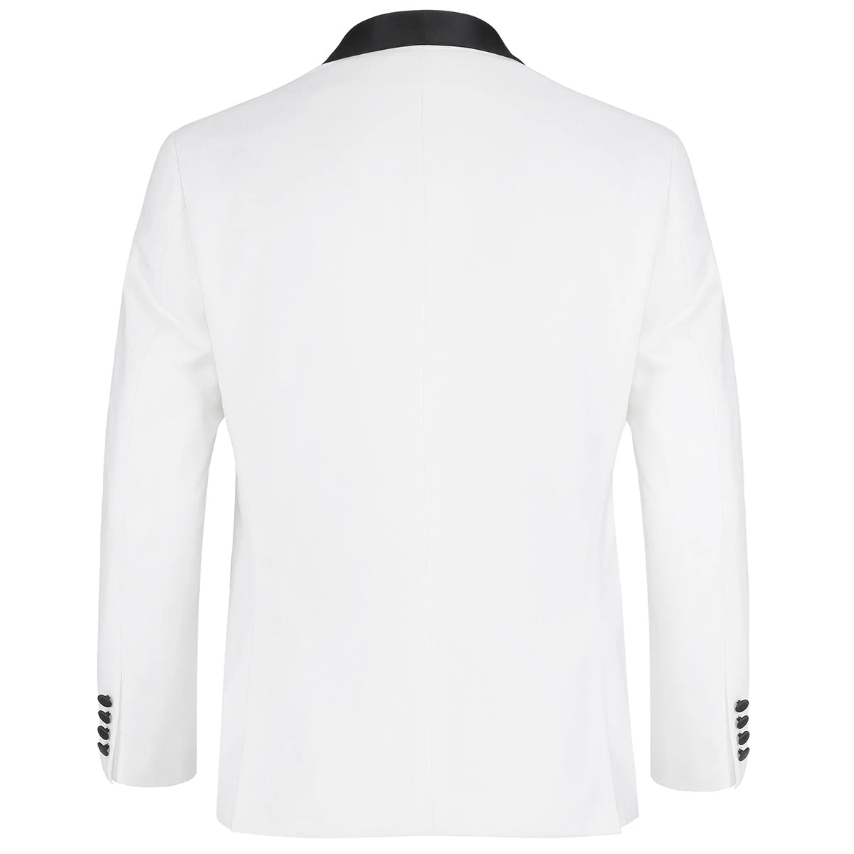 Off White 2 Piece Tuxedo Shawl Lapel Slim Fit 4 Off White 2 Piece Tuxedo Shawl Lapel Slim Fit - Image 4