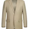 Bevagna Collection - Beige 100% Virgin Wool Regular Fit Pick Stitched 2 Piece Suit