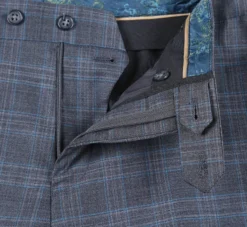 English Laundry 2-Piece Gray Plaid Wool Blend Slim Fit Dress Suit -Gentri Store 10 2592x 685c8733 9b3c 4c63 a54b 973819ab9bf3