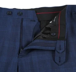 English Laundry 2-Piece Blue Plaid Wool Blend Slim Fit Dress Suit -Gentri Store 11 2592x b77e884b b8bf 4a84 81ee 97ccd5918676