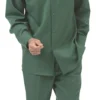 Men's 2 Piece Long Sleeve Walking Suit In Hunter Green