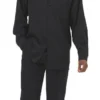 Men's 2 Piece Long Sleeve Walking Suit In Black