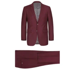 Vanderbilt Collection - Classic 2 Piece Suit 2 Buttons Regular Fit In Burgundy -Gentri Store 1 2592x c22e6073 a5af 4ec8 bb91 836f5d4cd3d5
