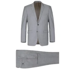 Bevagna Collection - Light Gray 100% Virgin Wool Regular Fit Pick Stitched 2 Piece Suit -Gentri Store 1 2592x e7e0b168 a426 4412 9297 4c2e975caf8f