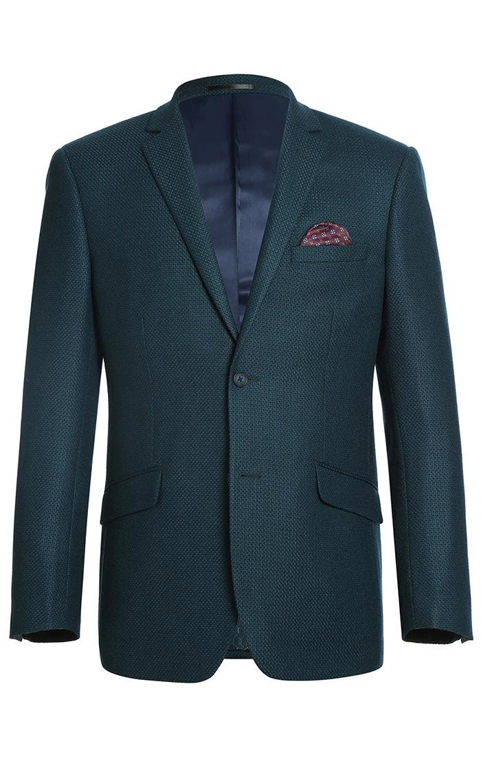 Men's Slim Fit Blazer Wool Blend Sports Jacket In Emerald Green 1 Men's Slim Fit Blazer Wool Blend Sports Jacket In Emerald Green