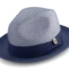 Sapphire Braided Two Tone Snap Brim Pinch Hat