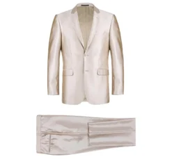 Beige Slim Fit Sharkskin Italian Styled 2 Piece Suit 9 Beige Slim Fit Sharkskin Italian Styled 2 Piece Suit -Gentri Store 207 3 1 199b1d48 6207 4f8f acb2 5c2c0f772c6b