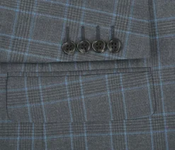 (46L) Regular Fit 2 Piece Dress Suit Windowpane In Light Gray 10 (46L) Regular Fit 2 Piece Dress Suit Windowpane In Light Gray -Gentri Store 293 5 5 26e3201f d988 4452 8c3d 816b634b525f