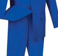 Mont Blanc Collection - Regular Fit Suit 3 Button 2 Piece In Royal Blue 6 Mont Blanc Collection - Regular Fit Suit 3 Button 2 Piece In Royal Blue -Gentri Store 3PP ROYAL3