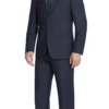 Bevagna Collection - Navy 100% Virgin Wool Regular Fit Pick Stitched 2 Piece Suit