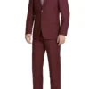 Vanderbilt Collection - Classic 2 Piece Suit 2 Buttons Regular Fit In Burgundy