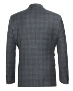 English Laundry 2-Piece Gray Plaid Wool Blend Slim Fit Dress Suit -Gentri Store 3 2592x f08d0755 e8a9 4556 bed9 aba1341fcfc0