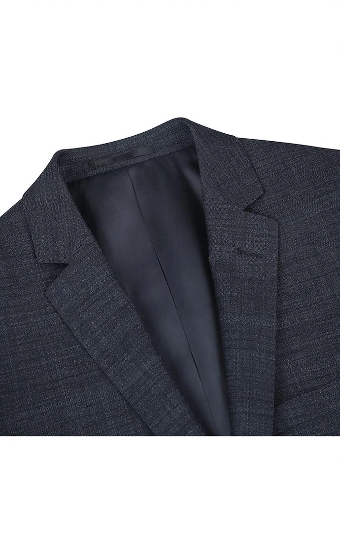 Wool Blend Slim Fit Suit 2 Piece Suit 2 Button In Charcoal 3 Wool Blend Slim Fit Suit 2 Piece Suit 2 Button In Charcoal - Image 3