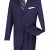 Mont Blanc Collection - Regular Fit Suit 3 Button 2 Piece In Navy
