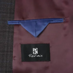 (52L) Wool Blend Regular Fit Checked Blazer In Brown -Gentri Store 4Z8A2056 1944x a304d8b8 97a2 41ae bacf 0e4aa63d6025