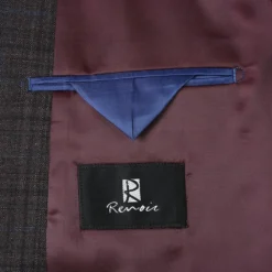 Wool Blend Regular Fit Checked Blazer In Brown -Gentri Store 4Z8A2056 1944x cbcac334 b9cf 4d19 a4c0 e189e52cef43