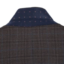 Wool Blend Regular Fit Checked Blazer In Brown -Gentri Store 4Z8A2094 1944x 7f9034e3 ac8f 48a3 8bd9 d15448521f32
