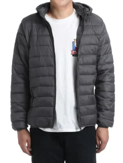 Men's Quilted Puffer Jacket With Detachable Hood In Gray 6 Men's Quilted Puffer Jacket With Detachable Hood In Gray -Gentri Store 4Z8A5873 S f46fff0c 675f 422f 8aa2 e0dfddfa0e95