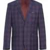 Slim Fit Blazer Glen Plaid In Blue