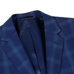 Classic Wool Regular Fit 2 Piece Checked Dress Suit In Blue -Gentri Store 4Z8A9757 1944x a4441021 10bc 4d88 9c1b b1f886e5d1f8