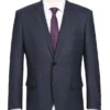 Classic Regular Fit 3-Piece Wool Stretch Checked Suits In Chocolate