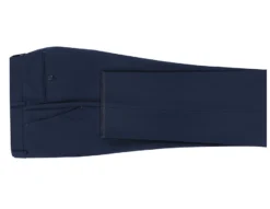 (40" Waist) 100% Wool Dress Pants Regular Leg Un-Hemmed Bottoms In Navy -Gentri Store 4s c0158fd2 53b5 425f 8237 637f031746c6
