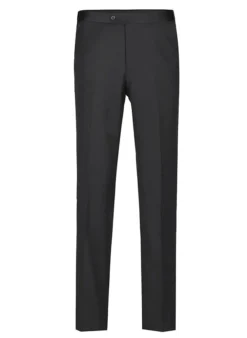 Classic Black Regular Fit 100% Wool Tuxedo Suit -Gentri Store 508 1 CLASSICRIBBON3