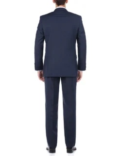 Bevagna Collection - Blue 100% Virgin Wool Regular Fit Pick Stitched 2 Piece Suit -Gentri Store 508 19bei