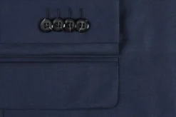 Bevagna Collection - Blue 100% Virgin Wool Regular Fit Pick Stitched 2 Piece Suit -Gentri Store 508 19oe 2