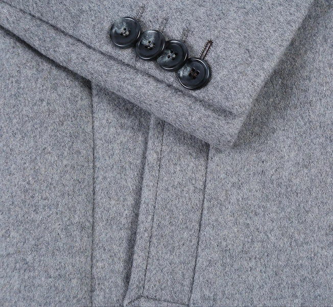 English Laundry Light Gray Fall/Winter Essential Slim Fit Overcoat Wool Blend 6 English Laundry Light Gray Fall/Winter Essential Slim Fit Overcoat Wool Blend - Image 6